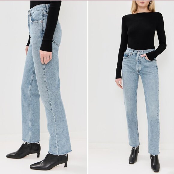 AGOLDE Lana Mid Rise Straight Jeans  Lana Mid Rise Straight Jeans - Picture 2 of 2